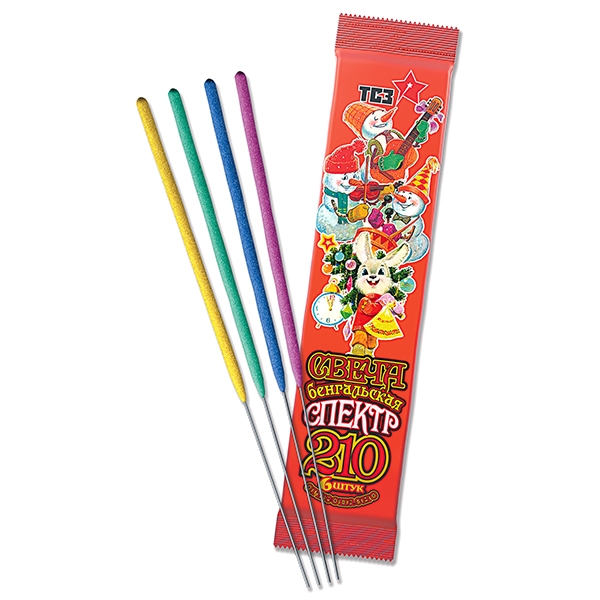Свеча Бенгальская Спектр 6 шт