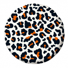 Шар Круг Леопард принт (в упаковке)
